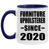 Furniture Upholsterer Since 2020 - 11oz Accent Mug Purple