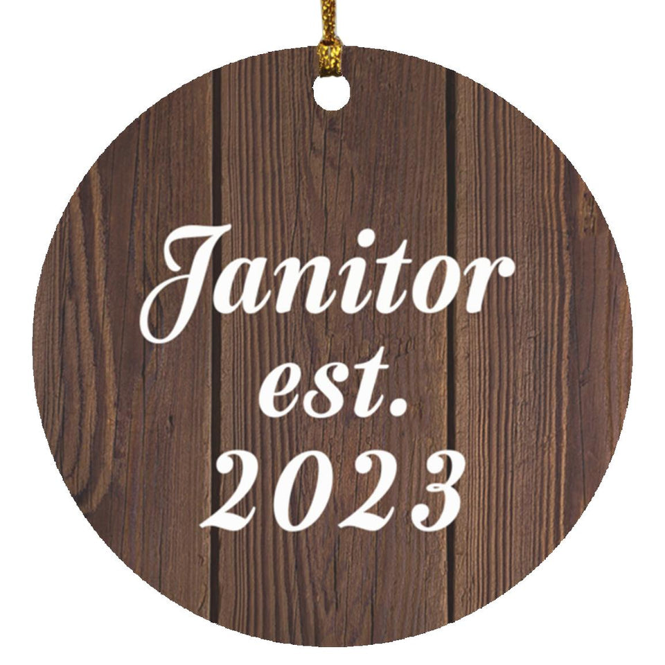 Janitor Established Est. 2023 - Circle Ornament D