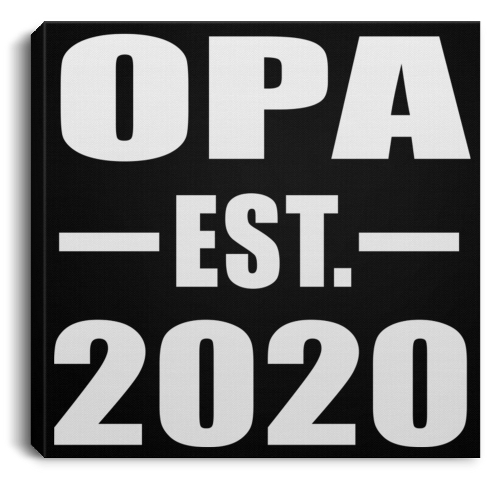 Opa Established EST. 2020 - Canvas Square