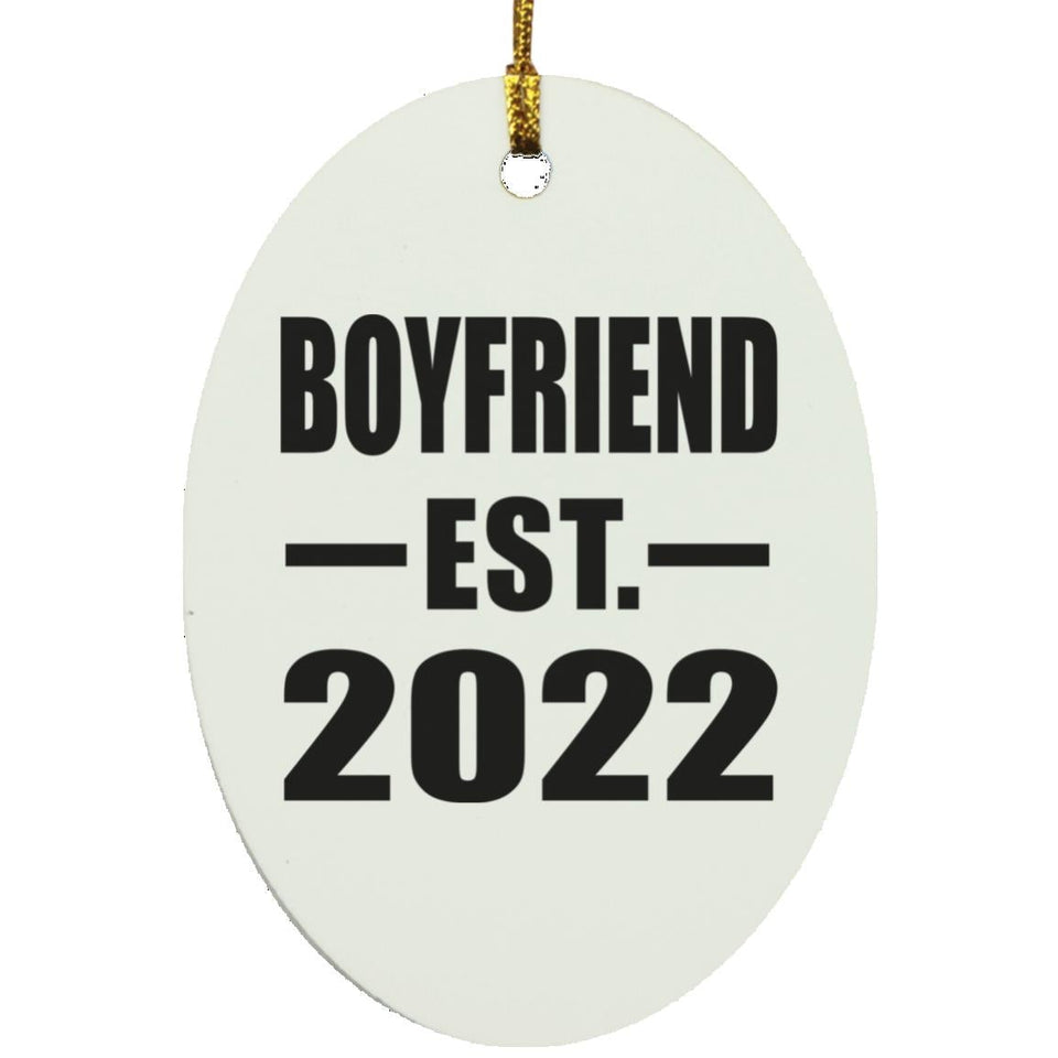 Boyfriend Established EST. 2022 - Oval Ornament