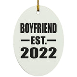 Boyfriend Established EST. 2022 - Oval Ornament
