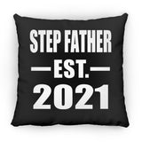 Step Father Established EST. 2021 - Throw Pillow Black