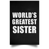 World's Greatest Sister - Poster Portrait