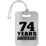 74th Anniversary 74 Years Anniversary - Luggage Bag Tag