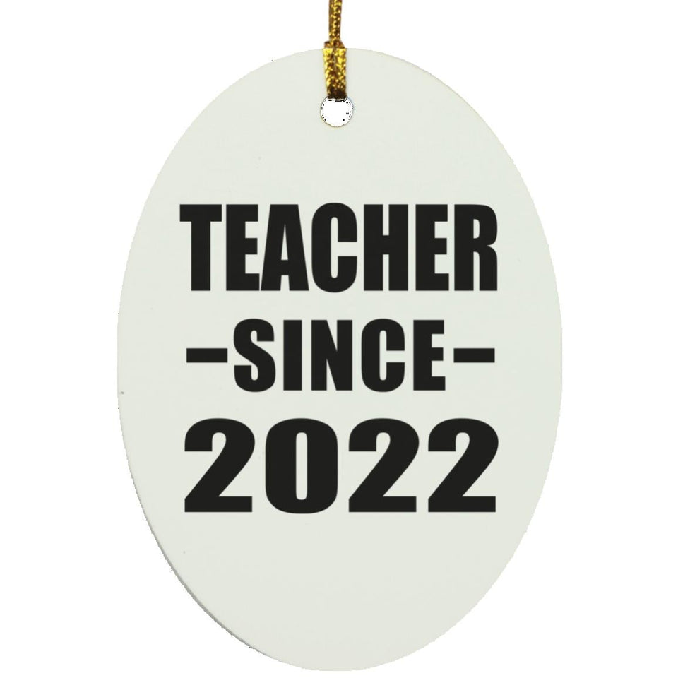 Teacher Since 2022 - Oval Ornament