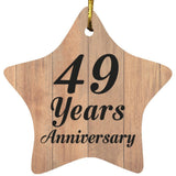 49th Anniversary 49 Years Anniversary - Star Ornament C
