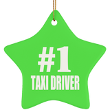 Number One #1 Taxi Driver - Star Ornament