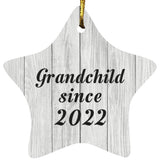 Grandchild Since 2022 - Star Ornament F