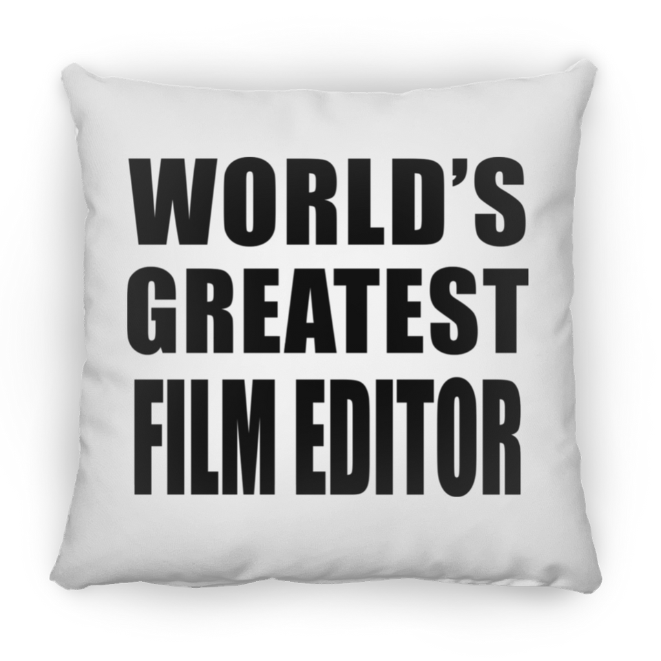 World's Greatest Film Editor - Throw Pillow