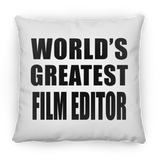 World's Greatest Film Editor - Throw Pillow