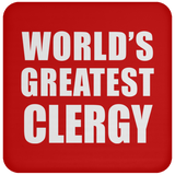 World's Greatest Clergy - Drink Coaster
