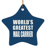 World's Greatest Mail Carrier - Star Ornament