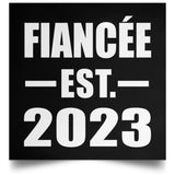 Fiancee Established EST. 2023 - Poster Square