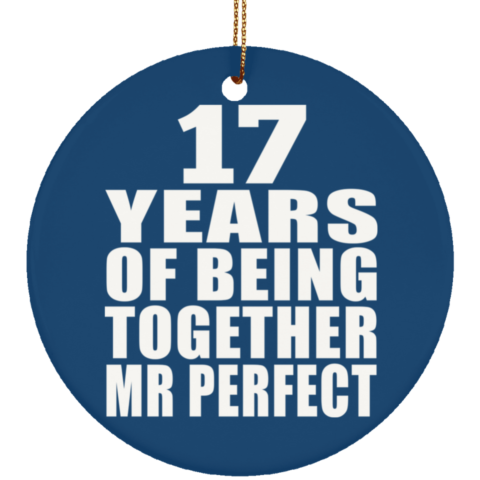 17th Anniversary 17 Years Of Being Mr Perfect - Circle Ornament