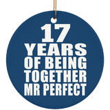 17th Anniversary 17 Years Of Being Mr Perfect - Circle Ornament