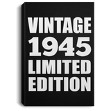 79th Birthday Vintage 1945 Limited Edition - Canvas Portrait