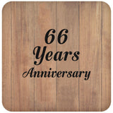 66th Anniversary 66 Years Anniversary - Drink Coaster C
