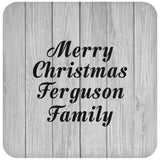 Merry Christmas Ferguson Family - Drink Coaster F
