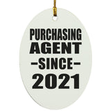 Purchasing Agent Since 2021 - Oval Ornament