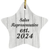 Sales Representative Established Est. 2024 - Star Ornament F
