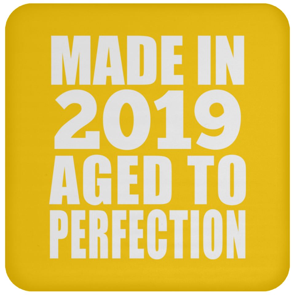 5th Birthday Made In 2019 Aged to Perfection - Drink Coaster
