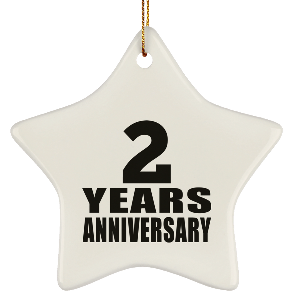 2nd Anniversary 2 Years - Star Ornament