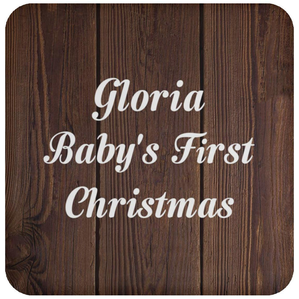 Gloria Baby's First Christmas - Drink Coaster D