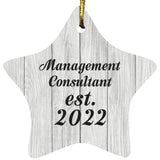 Management Consultant Established Est. 2022 - Star Ornament F