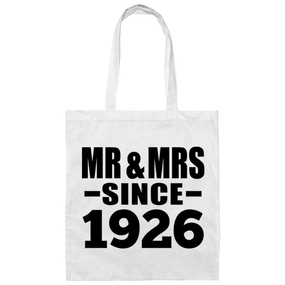98th Anniversary Mr & Mrs Since 1926 - Tote Bag White