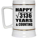 Happy 56th Anniversary Square Root of 3136 Years & Counting - Beer Stein
