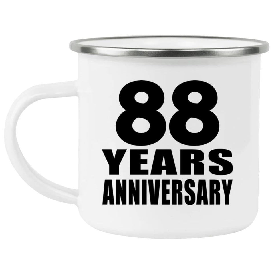 88th Anniversary 88 Years - 12oz Camping Mug