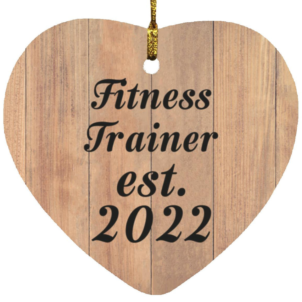 Fitness Trainer Established Est. 2022 - Heart Ornament C
