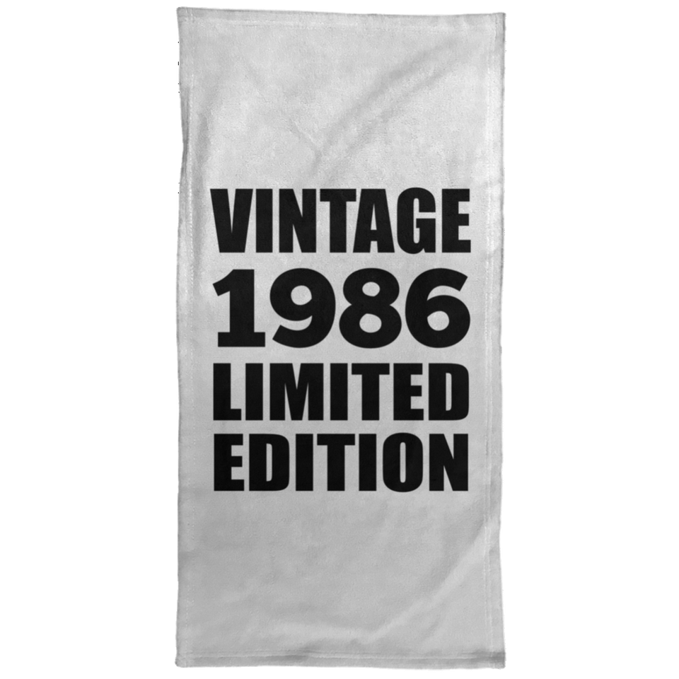 38th Birthday Vintage 1986 Limited Edition - Hand Towel