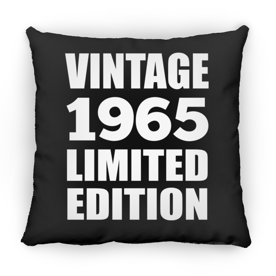 59th Birthday Vintage 1965 Limited Edition - Throw Pillow Black