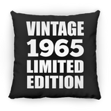 59th Birthday Vintage 1965 Limited Edition - Throw Pillow Black