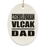 Czechoslovakian Vlcak Dad - Oval Ornament