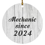 Mechanic Since 2024 - Circle Ornament F