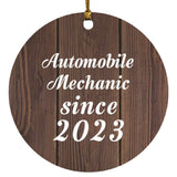Automobile Mechanic Since 2023 - Circle Ornament D