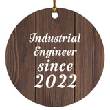 Industrial Engineer Since 2022 - Circle Ornament D
