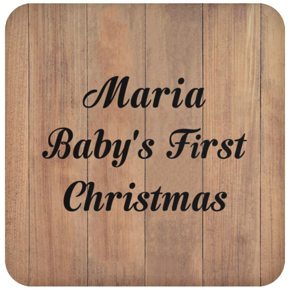 Maria Baby's First Christmas - Drink Coaster C