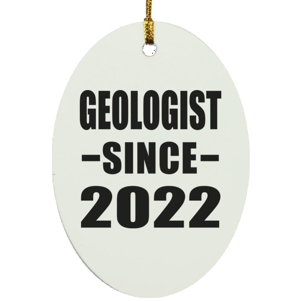 Geologist Since 2022 - Oval Ornament