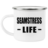 Seamstress Life - 12oz Camping Mug