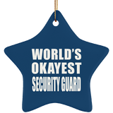 World's Okayest Security Guard - Star Ornament