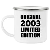 21st Birthday Original 2003 Limited Edition - 12oz Camping Mug