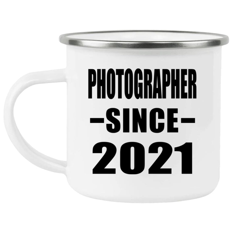 Photographer Since 2021 - 12oz Camping Mug