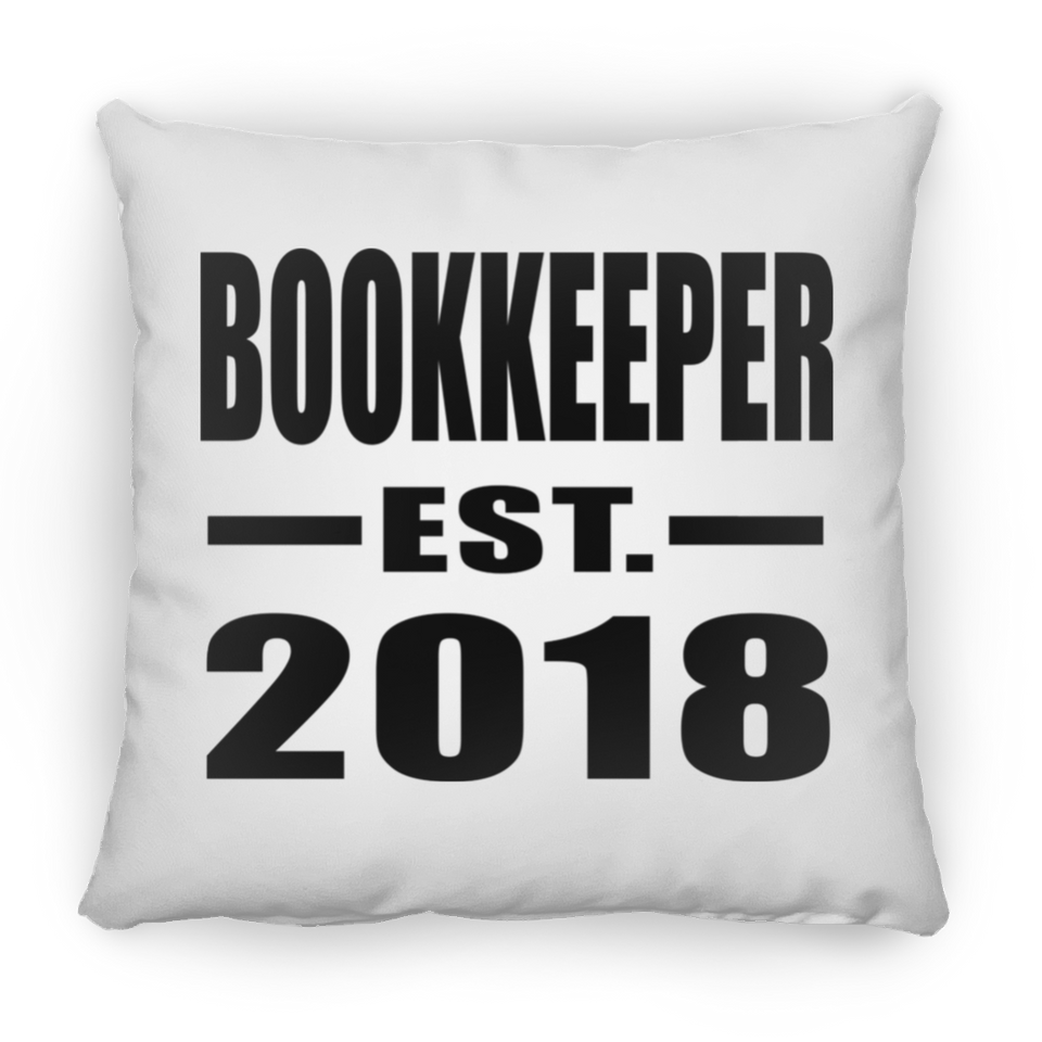Bookkeeper Established EST. 2018 - Throw Pillow