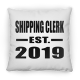 Shipping Clerk Established EST. 2019 - Throw Pillow