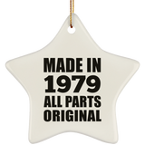 45th Birthday Made in 1979 All Parts Original - Star Ornament