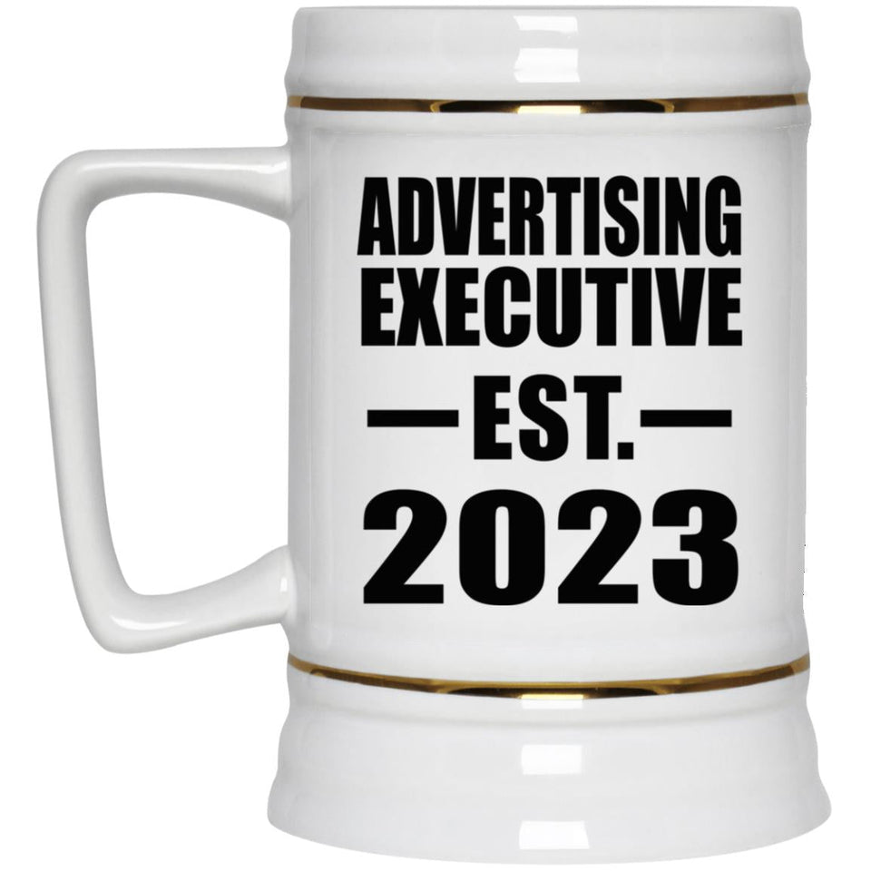 Advertising Executive Established EST. 2023 - Beer Stein