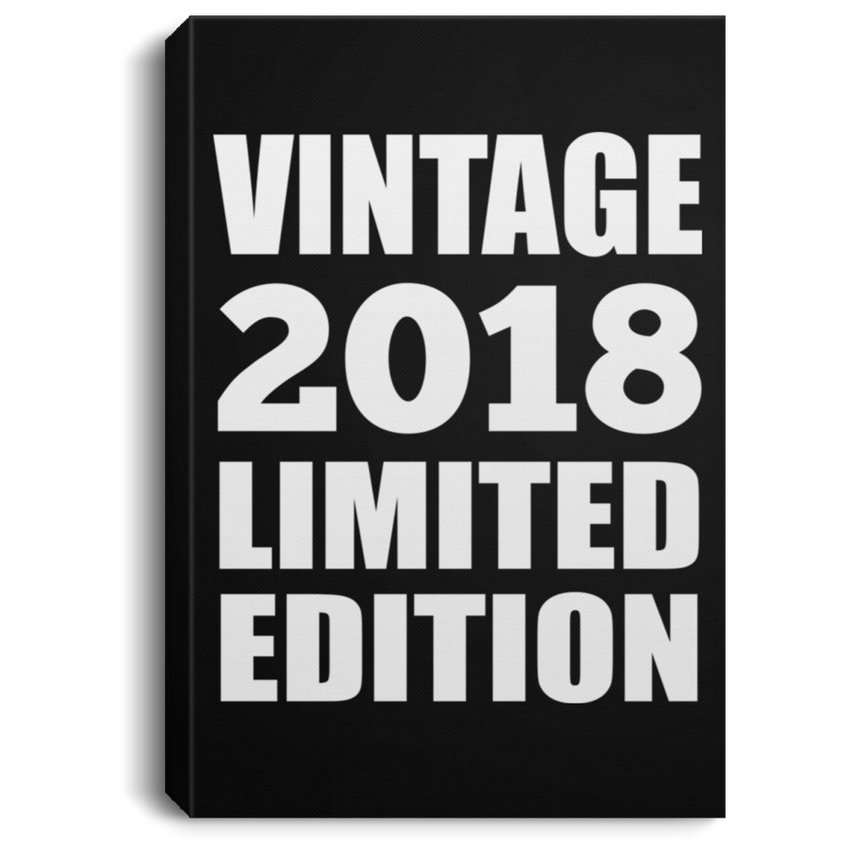 6th Birthday Vintage 2018 Limited Edition - Canvas Portrait